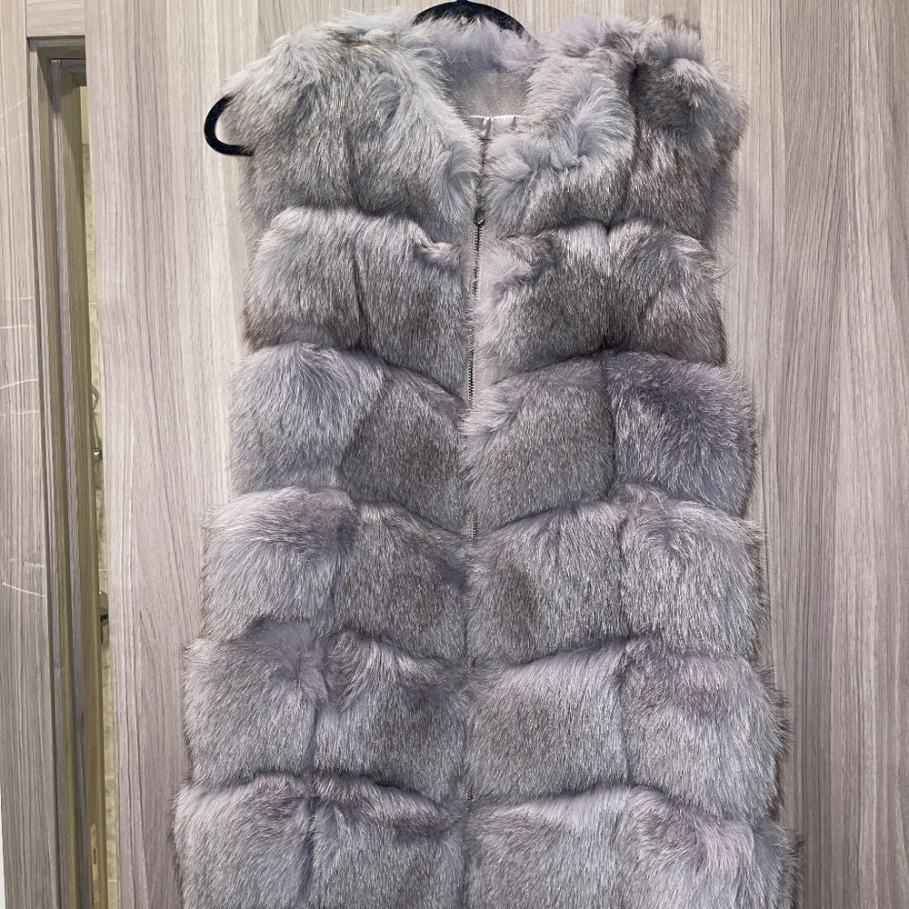 100 % REAL FOX FUR VEST